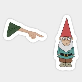 Lawn Gnome Doof Sticker